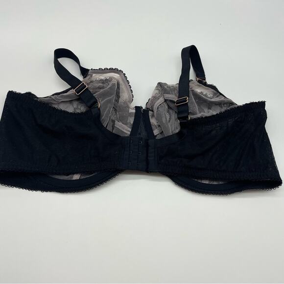 Smart & Sexy Unlined Sheer Black Lace Bra - Picture 2 of 10